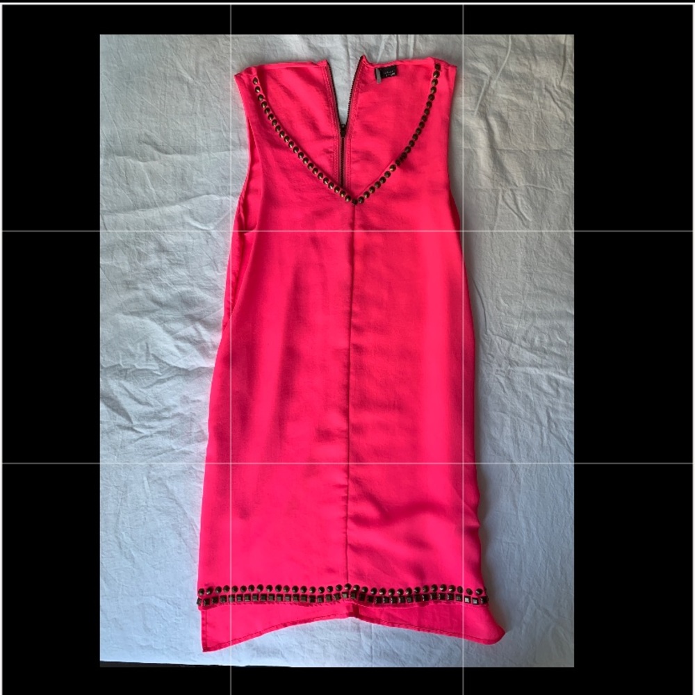 Urban Outfitters Pink Silk Studded Dress